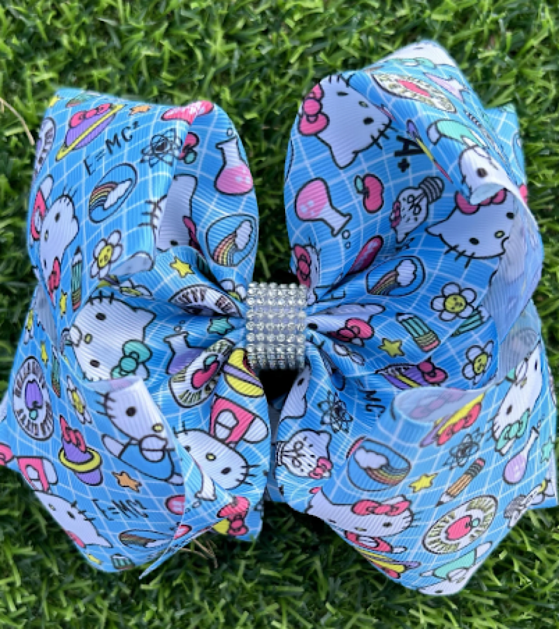 🎒 BACK TO SCHOOL DOUBLE LAYER HAIR BOWS.