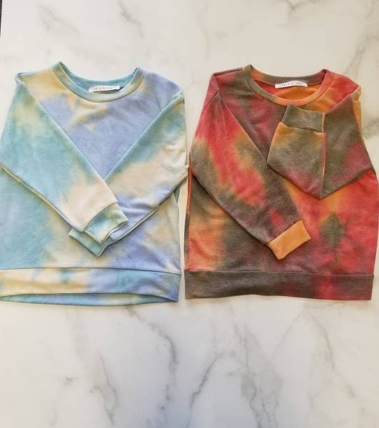 KIDS TIE DYE SWEATER