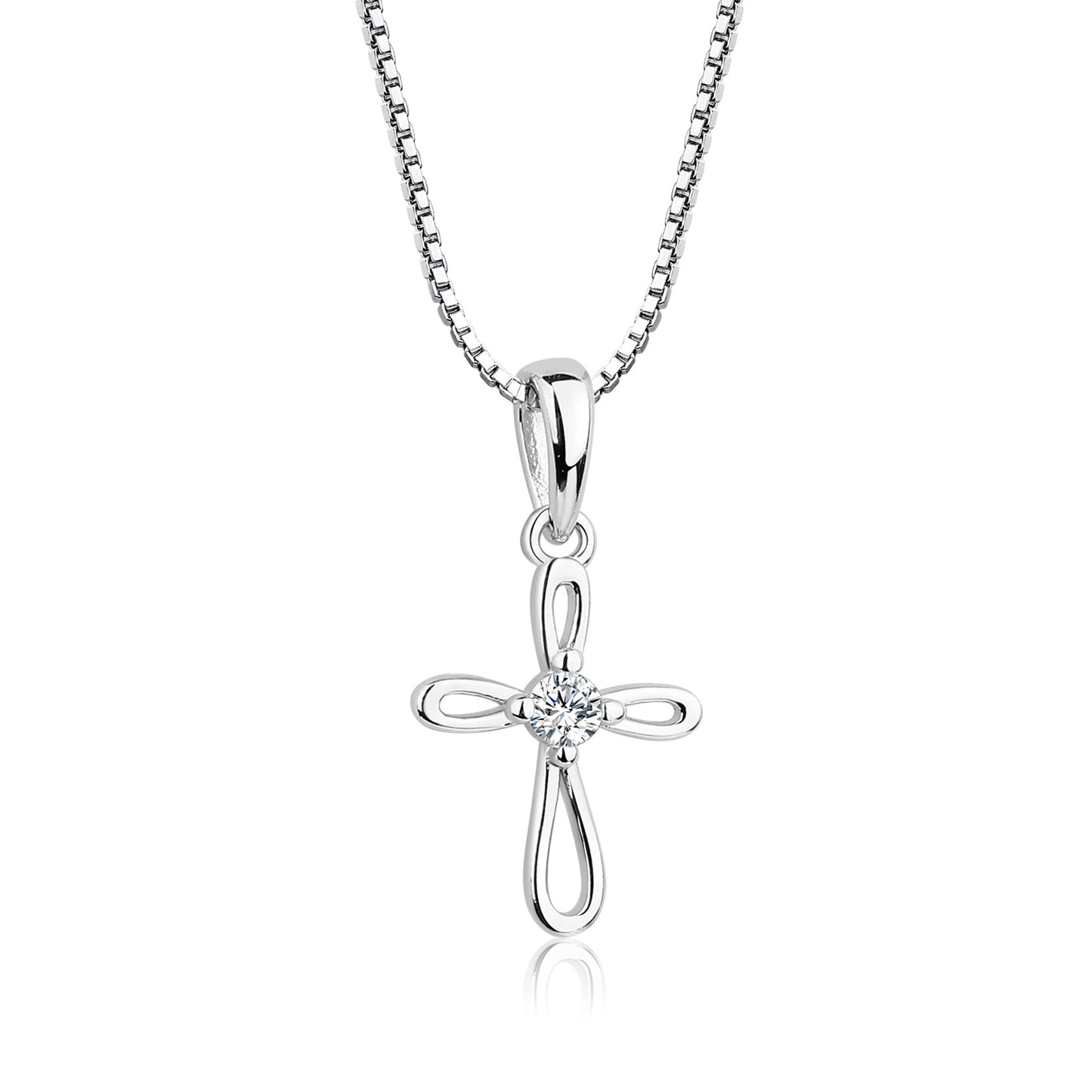 Children's First Communion Sterling Silver Cross Necklace