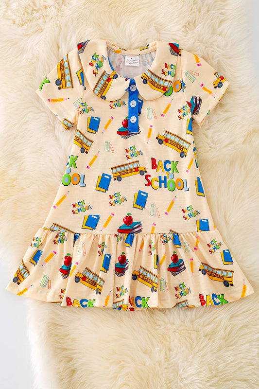 BACK TO SCHOOL DRESS W/ COLLAR