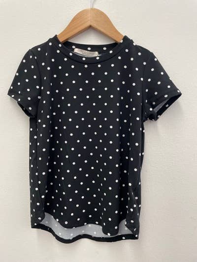 Polka dot print top