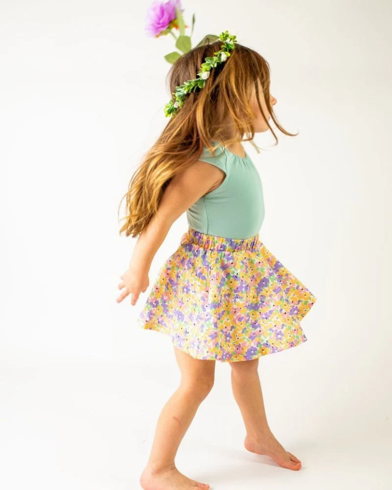 Macee Skater Skirt-ColorfulFloral