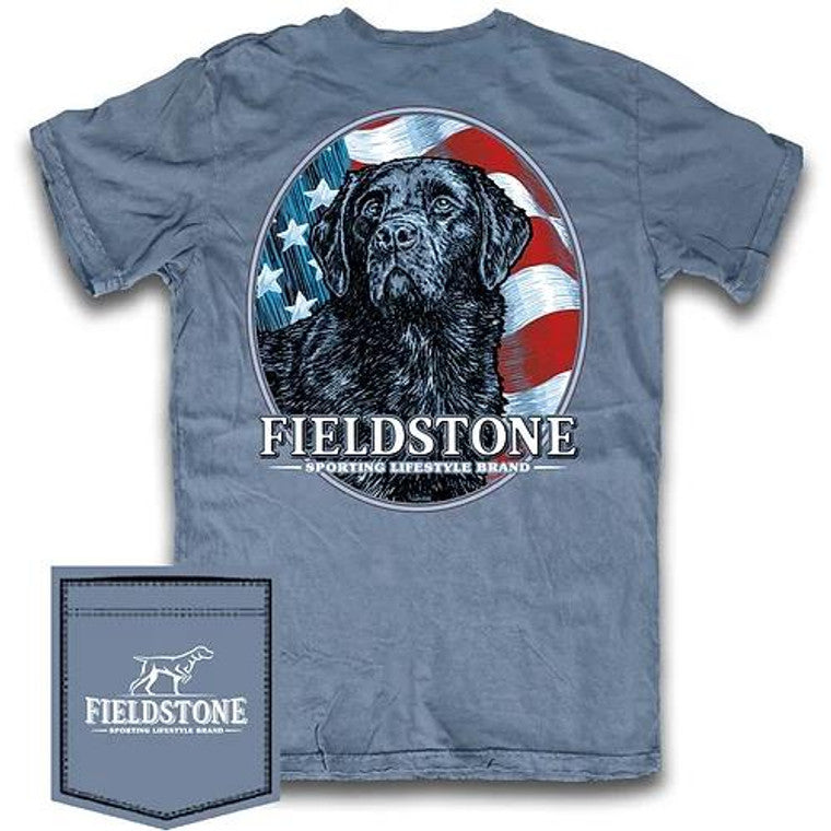 Field and Stream Lab Dog USA Tee