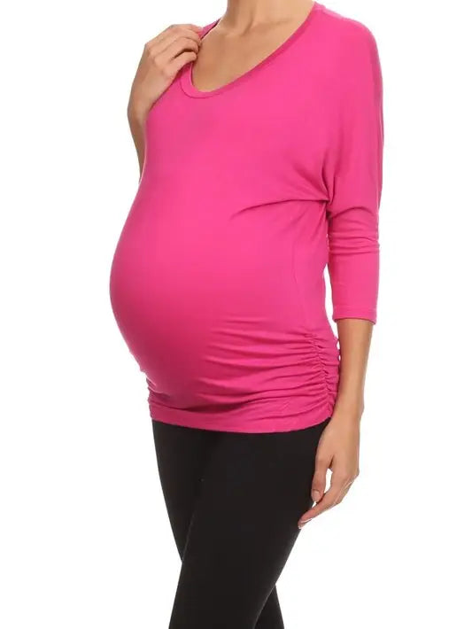 Maternity Knit 3/4 Sleeve Top