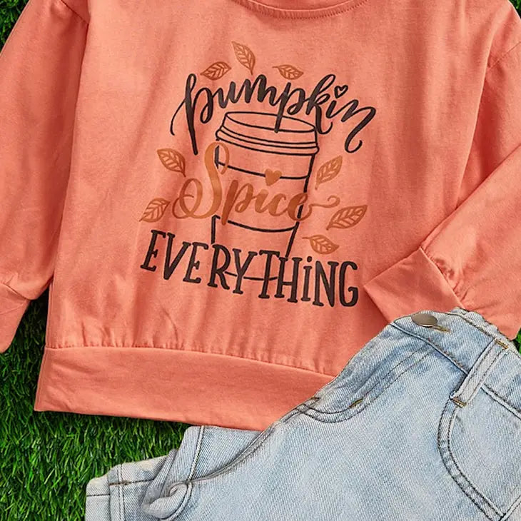 PUMPKIN SPICE EVERYTHING"  SWEATSHIRT