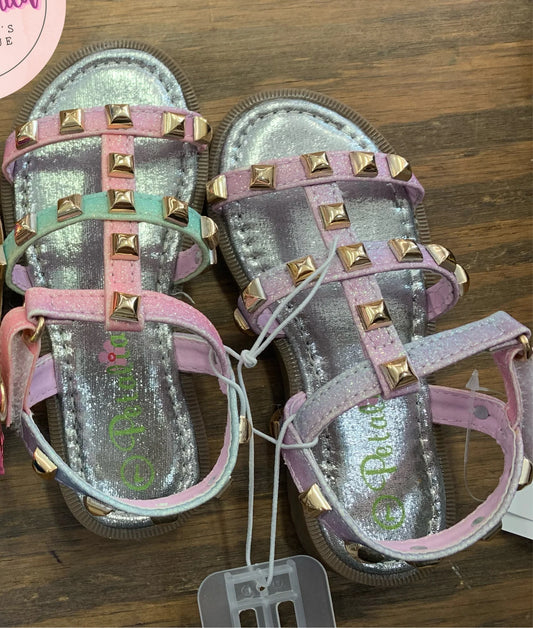 Pastel Studded Sandals