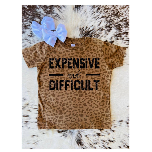 Expensive and difficult - Brown Leopard Shirt