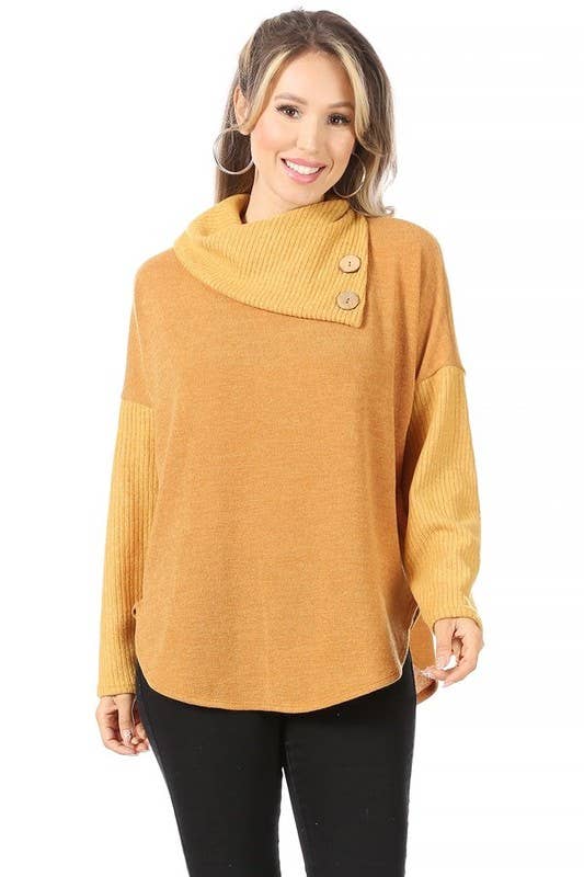 Maternity Turtle Neck Top