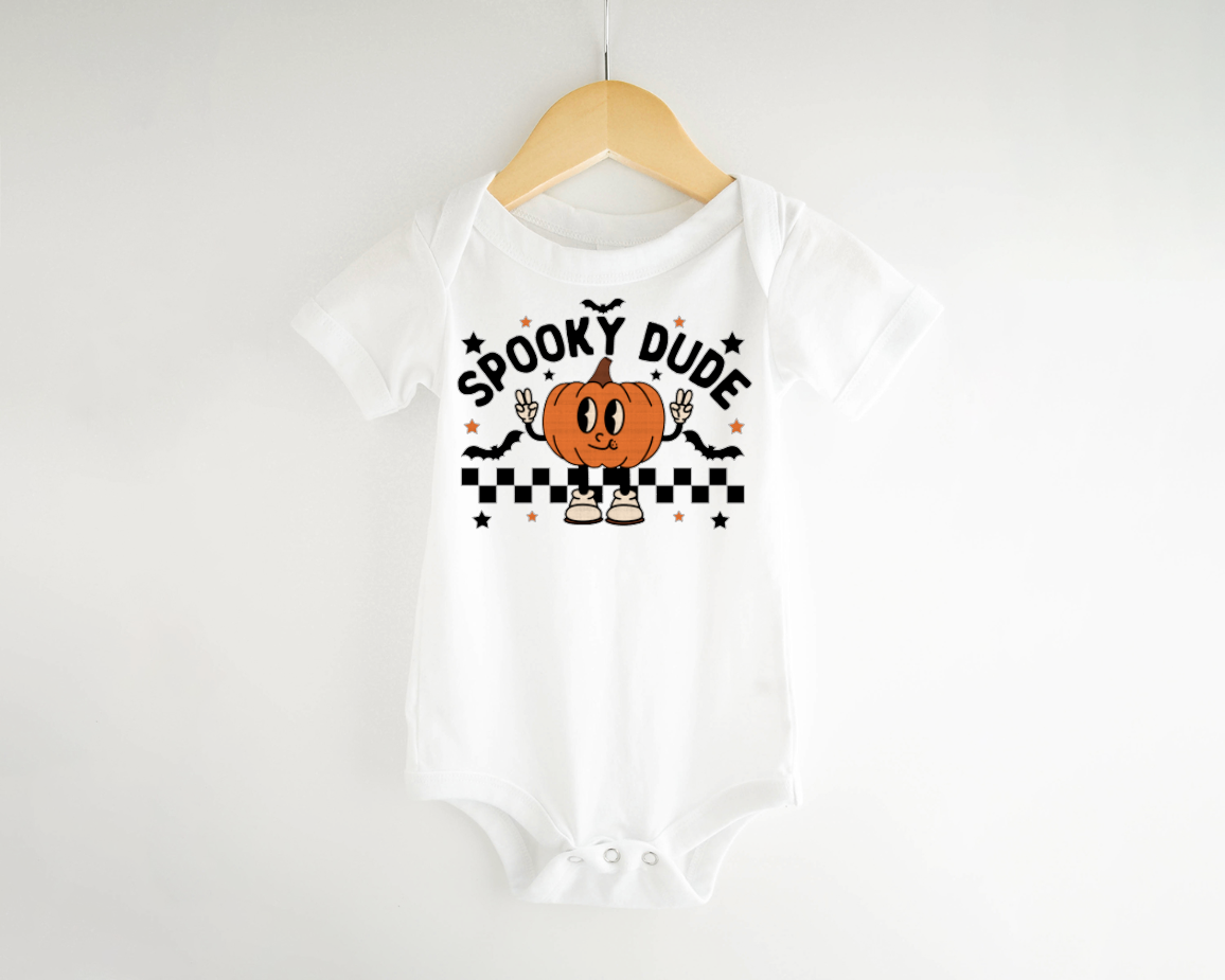 Spooky Dude Fall Baby Bodysuit, 1st Halloween