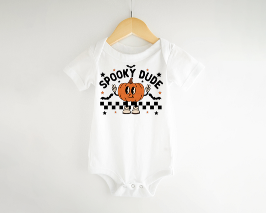 Spooky Dude Fall Baby Bodysuit, 1st Halloween